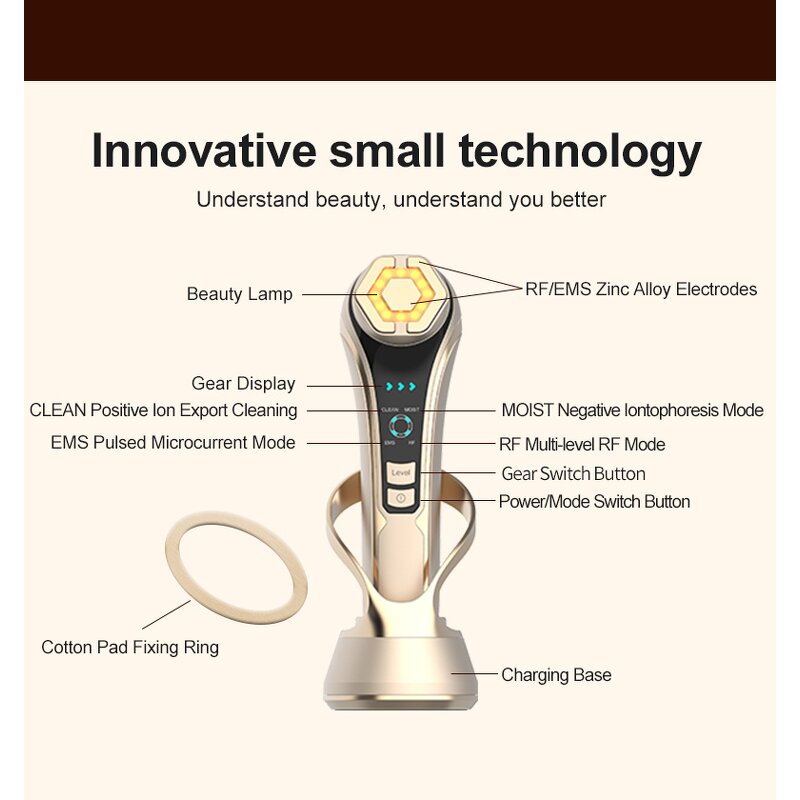 4 Modes Facial Device - Light Therapy Ion Absorption Promotes Skincare Absorption