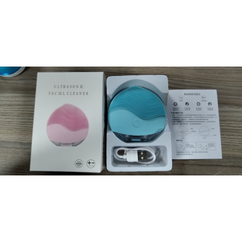 Silicone Facial Cleansing Brush - Custom Logo Waterproof Multiple Speed Skin Care Tool