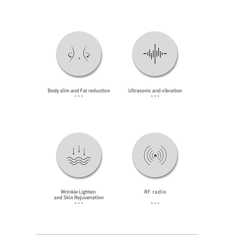 Belly Fat Burner Device - New Design 4 Modes Vibration LED Microcurrent RF Slimming Tool
