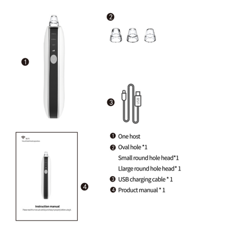 Visual Blackhead Remover - Best Selling Facial Vacuum Nose Pore Cleaner with Camera