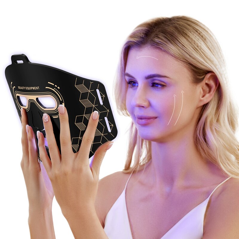 4 Color LED Facial Mask - Professional Silicone Red Light Therapy Wrinkle Removal Rejuvenation