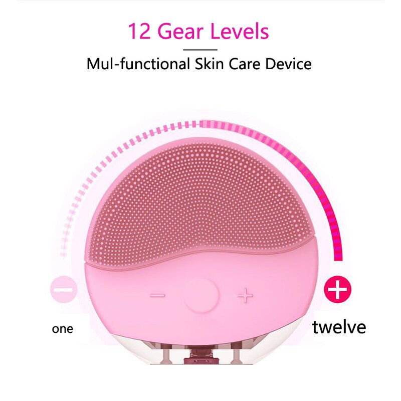 Silicone Facial Cleansing Brush - 2025 Pore Cleansing Waterproof Multiple Speed Skin Care