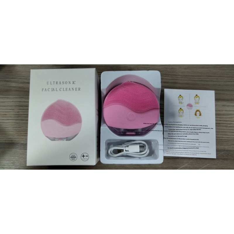 Silicone Facial Cleansing Brush - Electric Pore Cleansing Acne Removal Waterproof Rechargeable