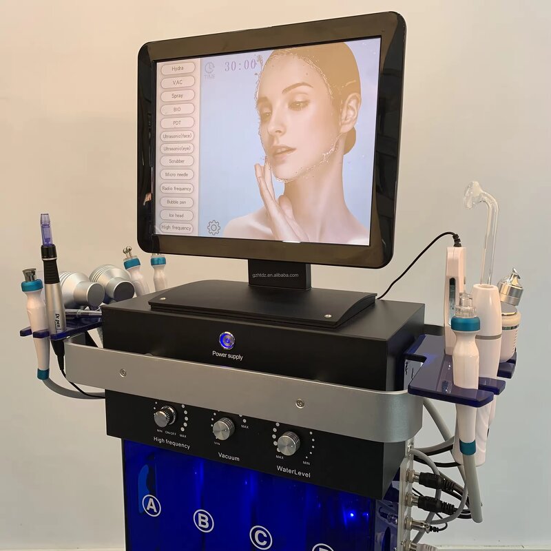 14 in 1 Hydro Facial Machine - Aqua Peeling Diamond Dermabrasion Skin Rejuvenation Device