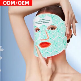 Silicon LED Facial Mask - Rechargeable 630nm Red Light Therapy Face Mask Companion OEM ODM