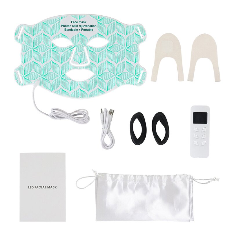 Silicon LED Facial Mask - Rechargeable 630nm Red Light Therapy Face Mask Companion OEM ODM