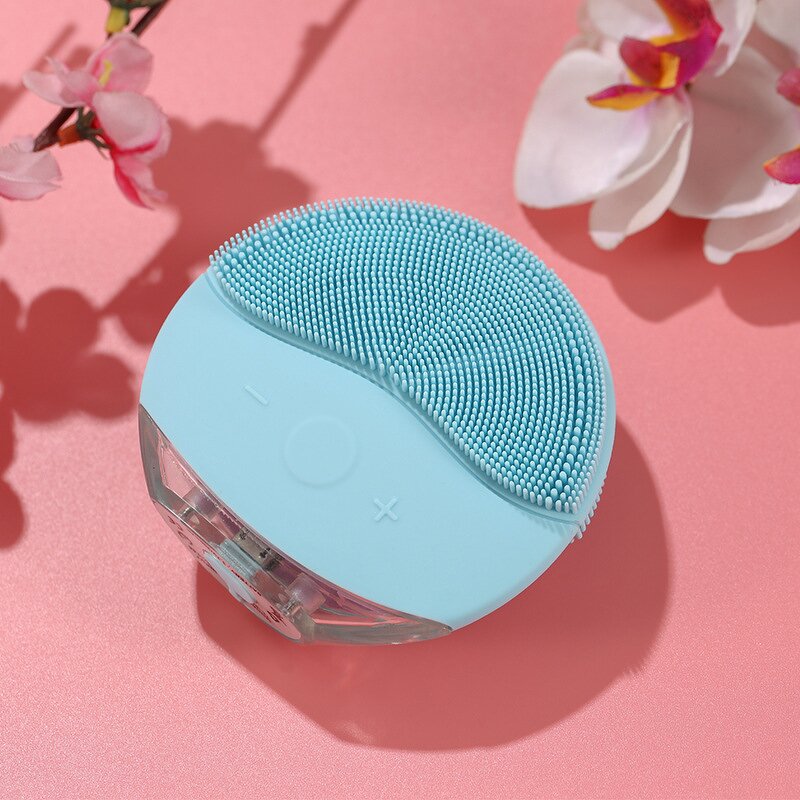 Silicone Facial Cleansing Brush - Custom Logo Waterproof Multiple Speed Skin Care Tool