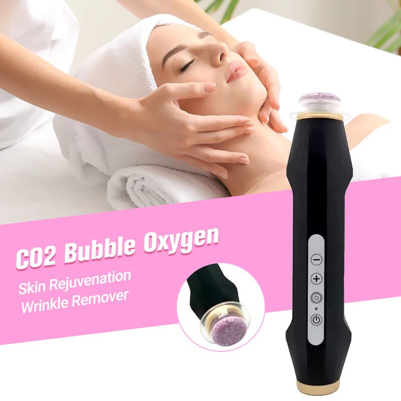 CO2 Bubble Hydro Dermabrasion - Portable Exfoliate Face Lifting Skin Rejuvenation Device