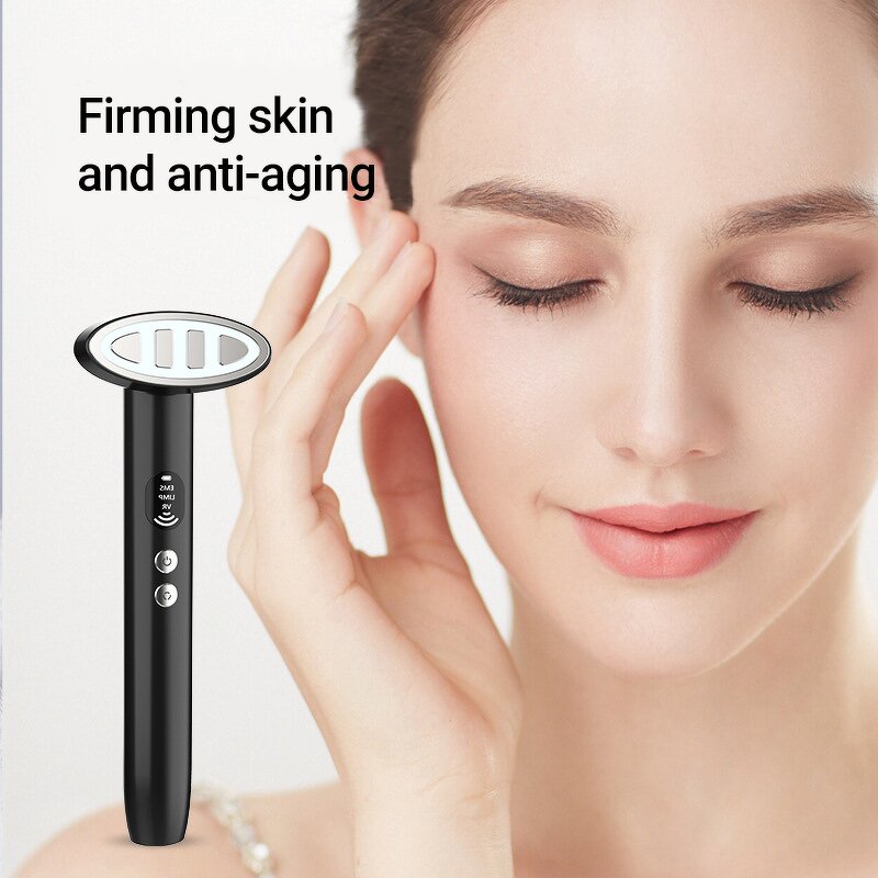 Skincare Eye Wand - 28 Days Rejuvenation EMS Red Light Heat Therapy Eye Massager