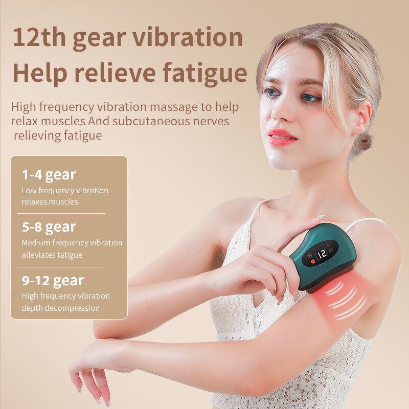Electric Gua Sha Massager - Portable Household Natural Bian Stone Galvanic Scraping Tool