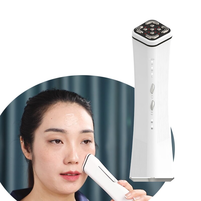 RF LED Facial Device - Professional At-home Anti-Aging Wrinkle Removal Microcurrent Tool