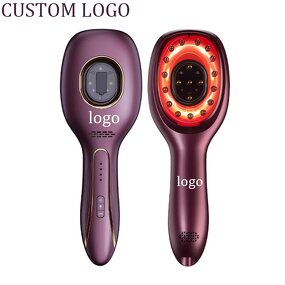 2025 Hair Scalp Massager - Electric Vibration Red Light Therapy Serum Applicator Comb