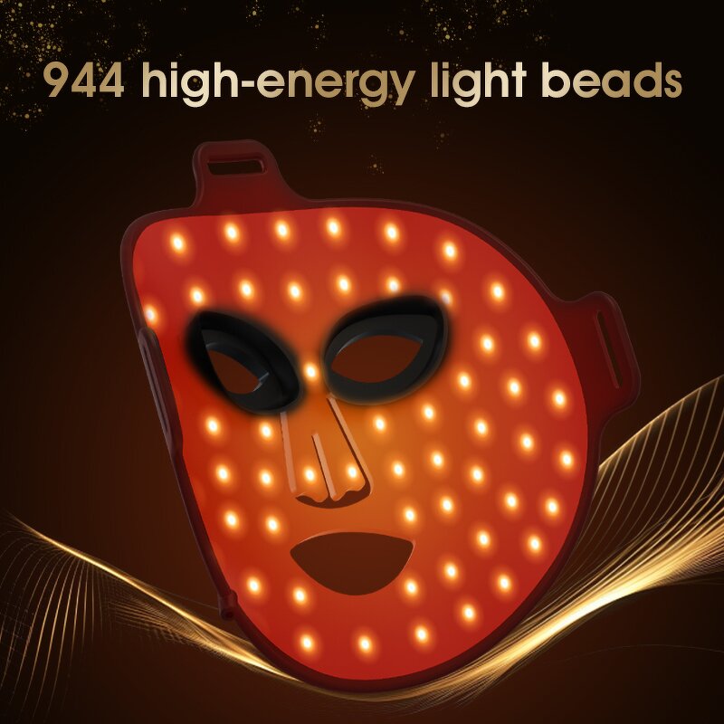 8 Light Silicone LED Mask - Customized Face Neck Red Light Therapy Whitening Rechargeable
