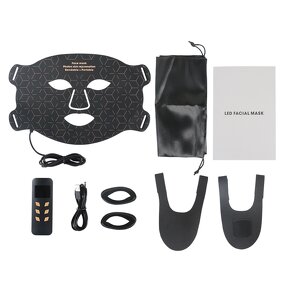 Wireless LED Facial Mask - Soft Silicone 630nm 850nm Infrared Red Light Therapy