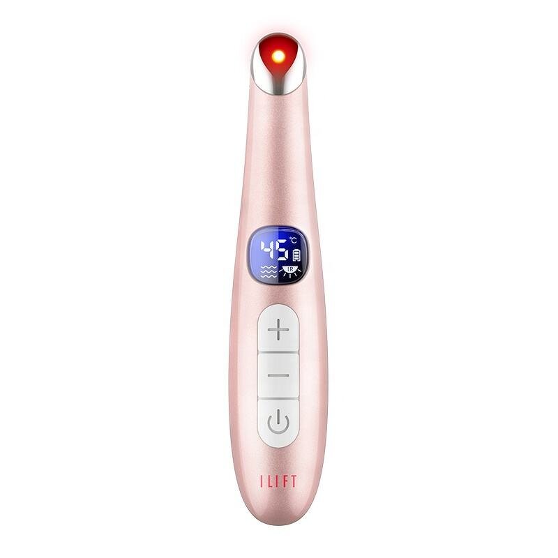Red Light Eye Wand - 3 Modes Hot Compress Dark Circles Redness Removal Beauty Tool