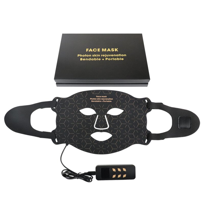 Wireless LED Facial Mask - Soft Silicone 630nm 850nm Infrared Red Light Therapy