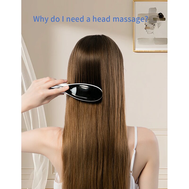 Laser Hair Growth Comb - Home Electric Vibrating Hot Dryer Comb for Hair Regrowth