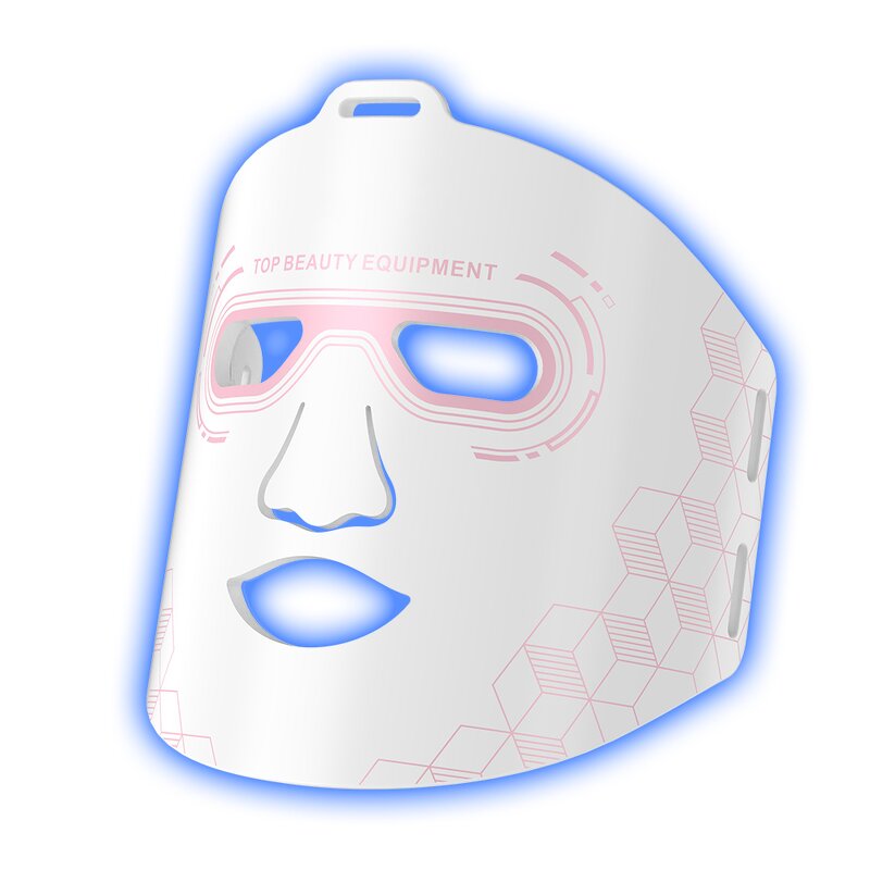 LED Light Therapy Mask - Blue Infrared Red Anti-Aging Skincare Facial Rejuvenation Device