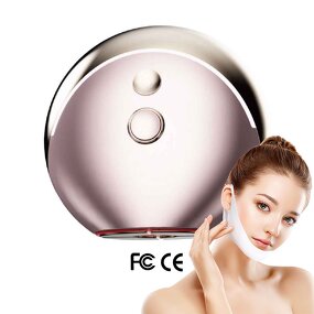 Mini Face Lifting Machine - IPX6 Waterproof EMS RF Vibration LED Photon Therapy Device
