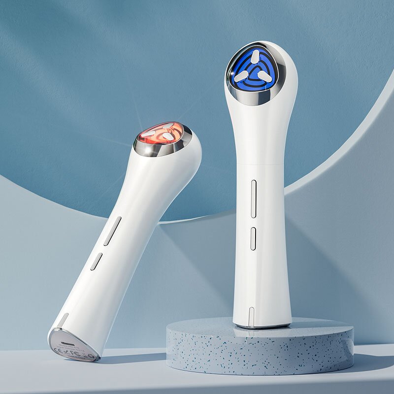 Microcurrent Skincare Wand - Portable LED Light Therapy Vibration Anti Aging Massage