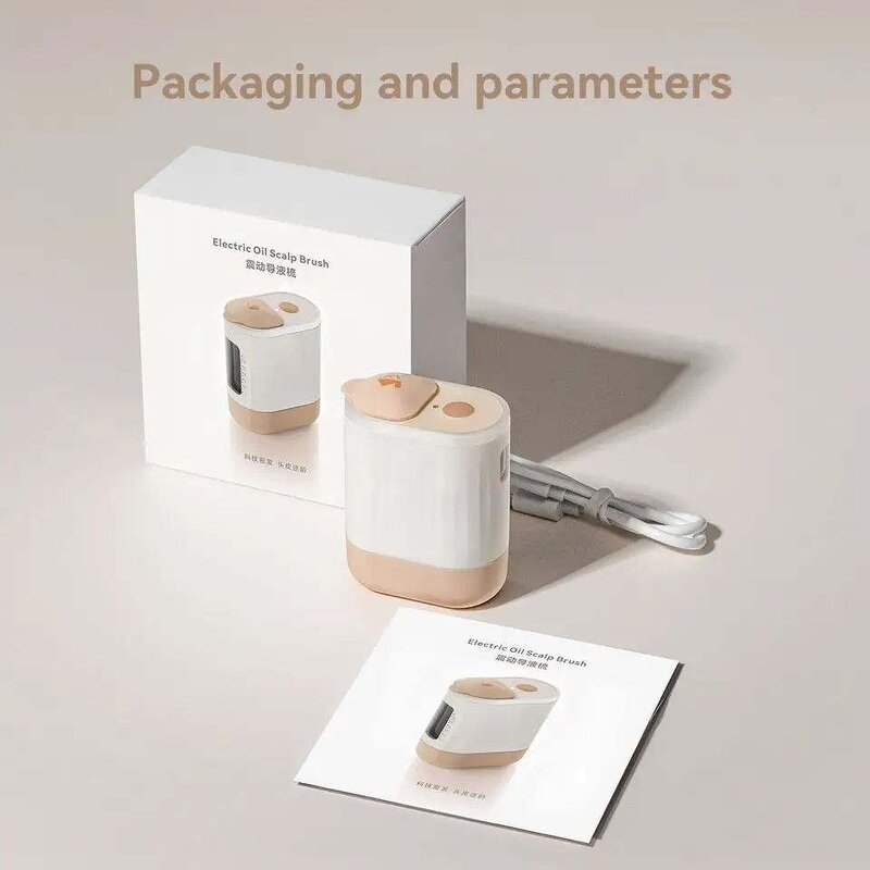 Mini Scalp Massager Comb - Electric Root Oil Applicator Bottle EMS Hair Growth Tool