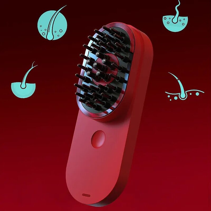 Hair Growth Massage Comb - Pod Delivery System Red Light Therapy Heating Styling Tool