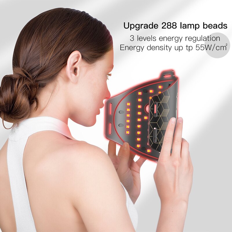 4 Color LED Facial Mask - Professional Silicone Red Light Therapy Wrinkle Removal Rejuvenation
