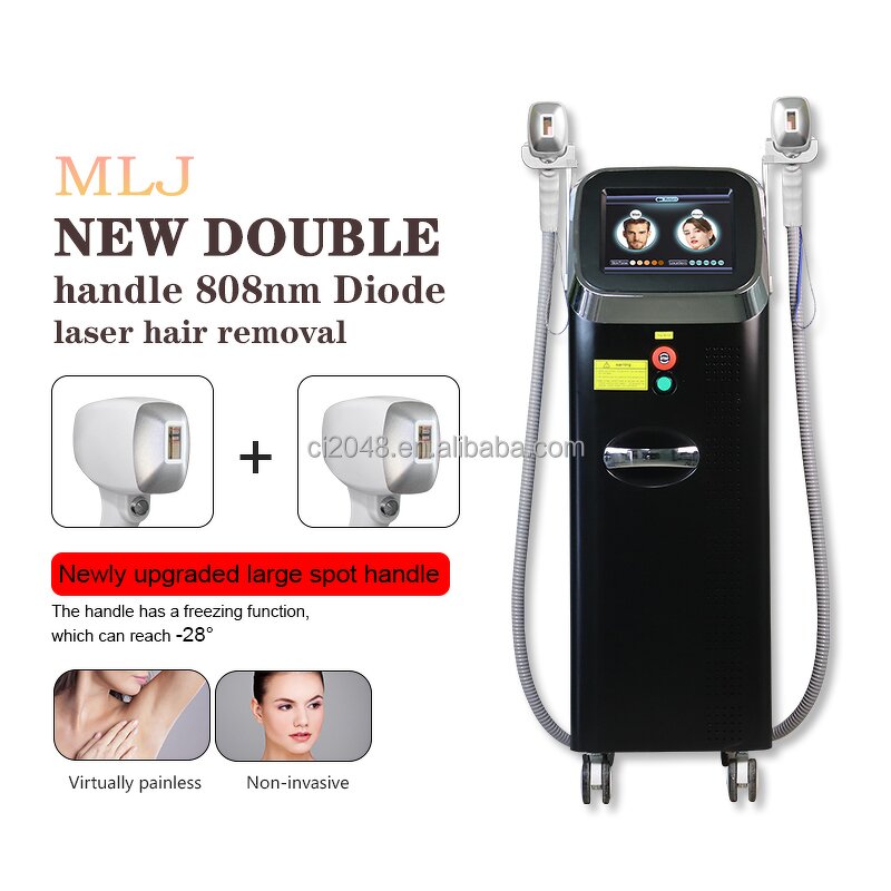 3 Wave Diode Laser Stack - 3000W Double Rows Titanium Ice Cooling Hair Removal