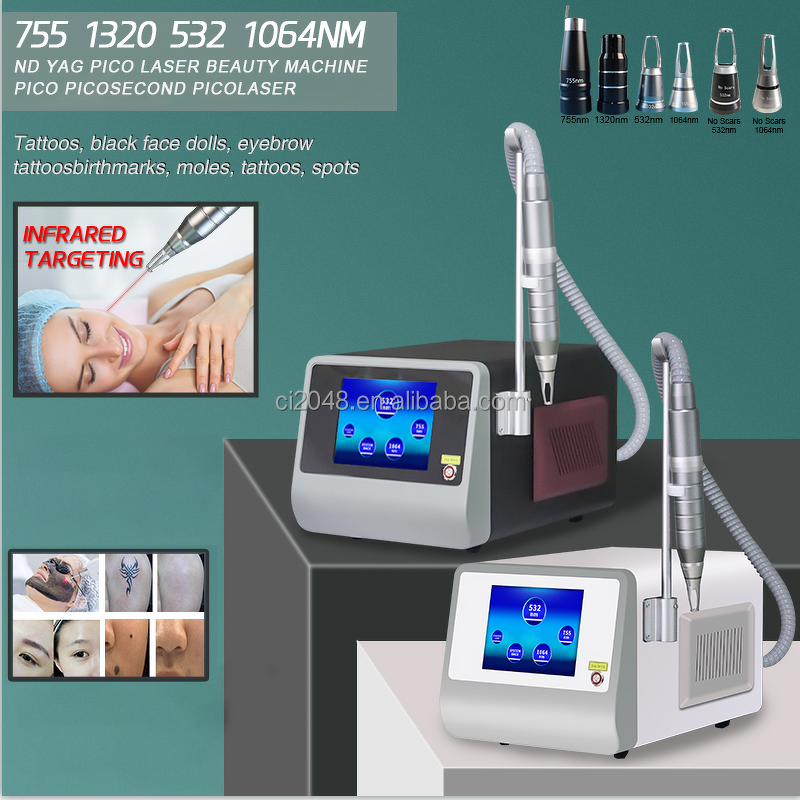 Q Switch Picosecond Laser - 1320 1064 532 755nm Wavelength Tattoo Removal