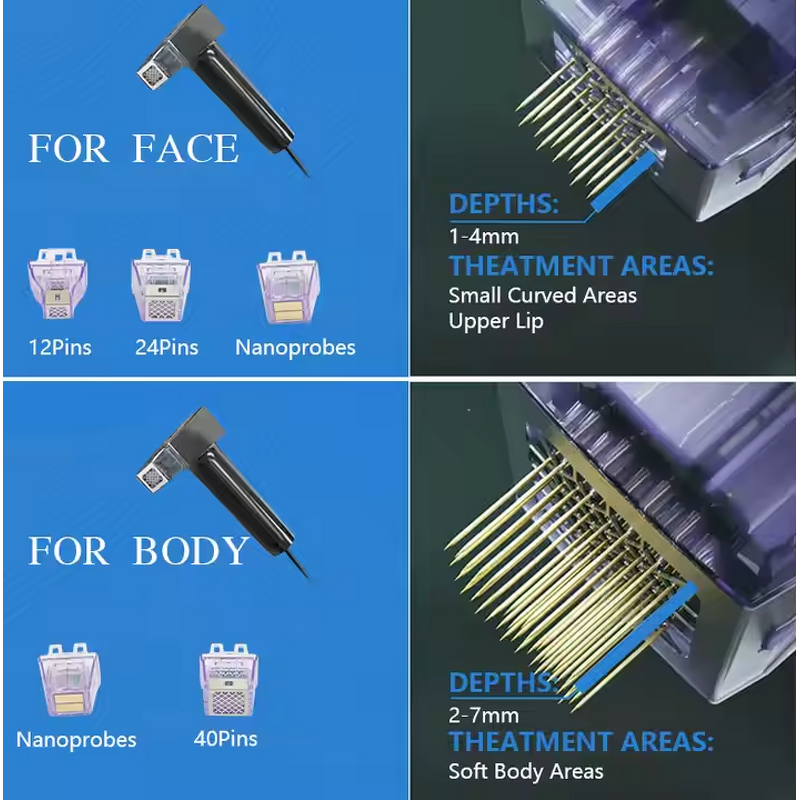 RF Microneedle Crystallite 8 - Gold Beauty Instrument Rejuvenation Wrinkle Removal