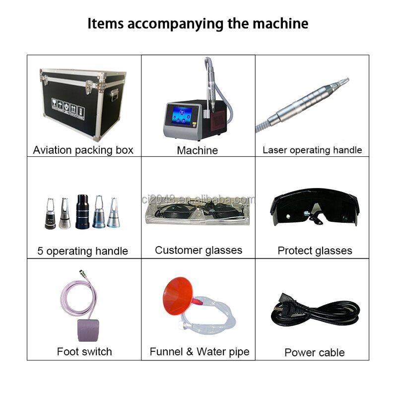 ADG Nd Yag Pico Laser - 532 755 1064 1320nm Eyebrow Tattoo Freckle Removal