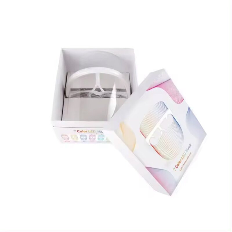 LED Light Therapy Mask Manufacturer - Transparent Wireless 7-in-1 Anti Wrinkles Photon PDT