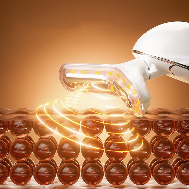 Beauty Device Manufacturer - OEM ODM 3 Color LED Light Face Tighten EMS Neck Firming Prevent Double Chin