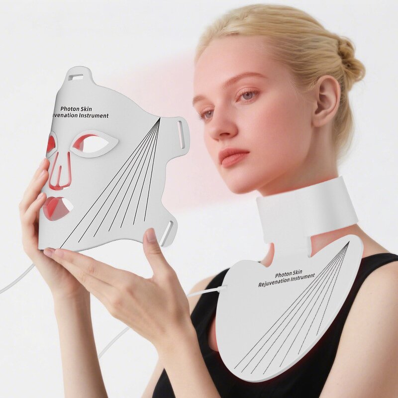 LED Light Therapy Mask Manufacturer - Private Label Silicone Face Neck Home Photorejuvenation