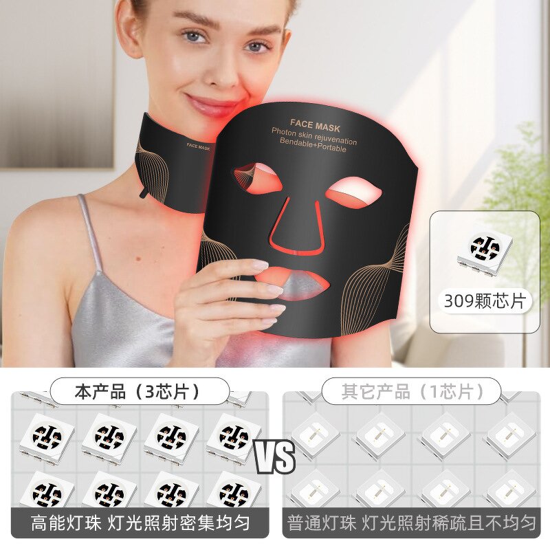 LED Light Therapy Mask Manufacturer - 2025 Custom Anti-Aging Silicone Red Infrared Photon for Home SPA