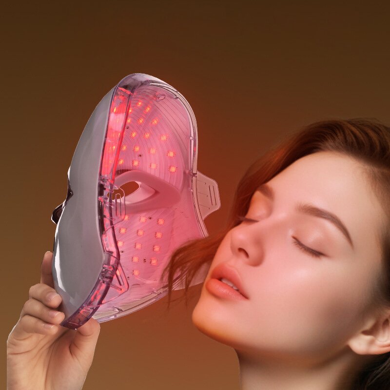 LED Facial Mask Manufacturer - Custom Red Infrared 7 Color Anti-Aging Skin Tightening Wrinkles