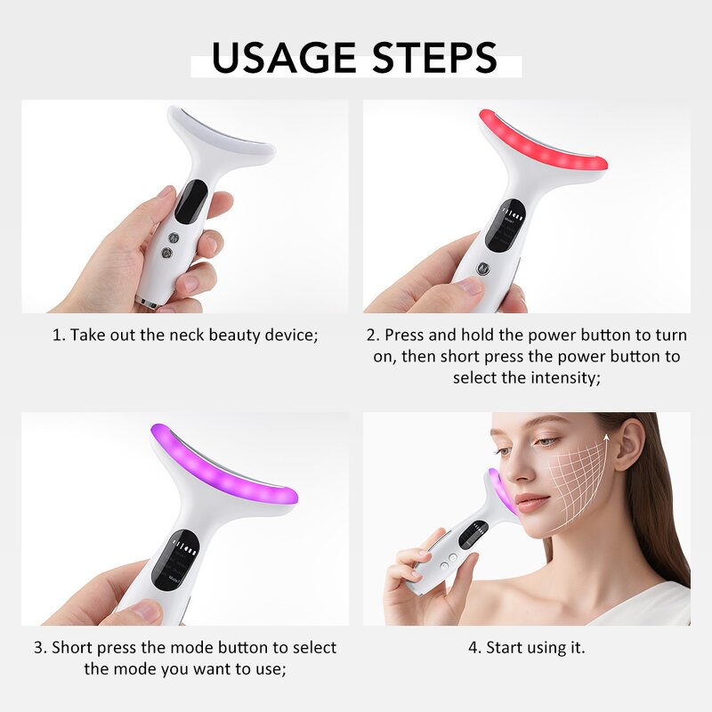 Facial Massager Manufacturer - Wholesale 7 Color Lifting Firming Reducing Nasolabial Folds EMS Vibration