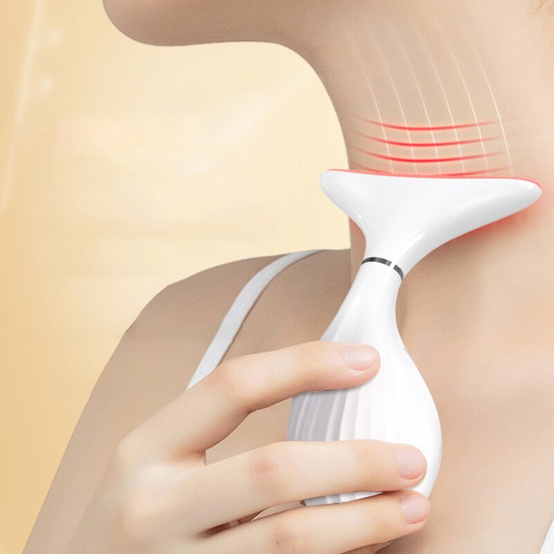 Face Massager Manufacturer - 2025 New Glow Therapy Anti-Aging LED Skin Tightening Neck US/IT/ZA