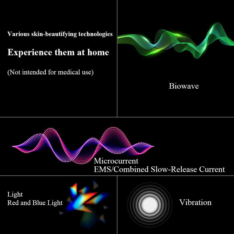 Eye Lift Device Manufacturer - 2025 Home Use Luxury RF Tightening Face Care Toning Anti-Wrinkle EMS LED