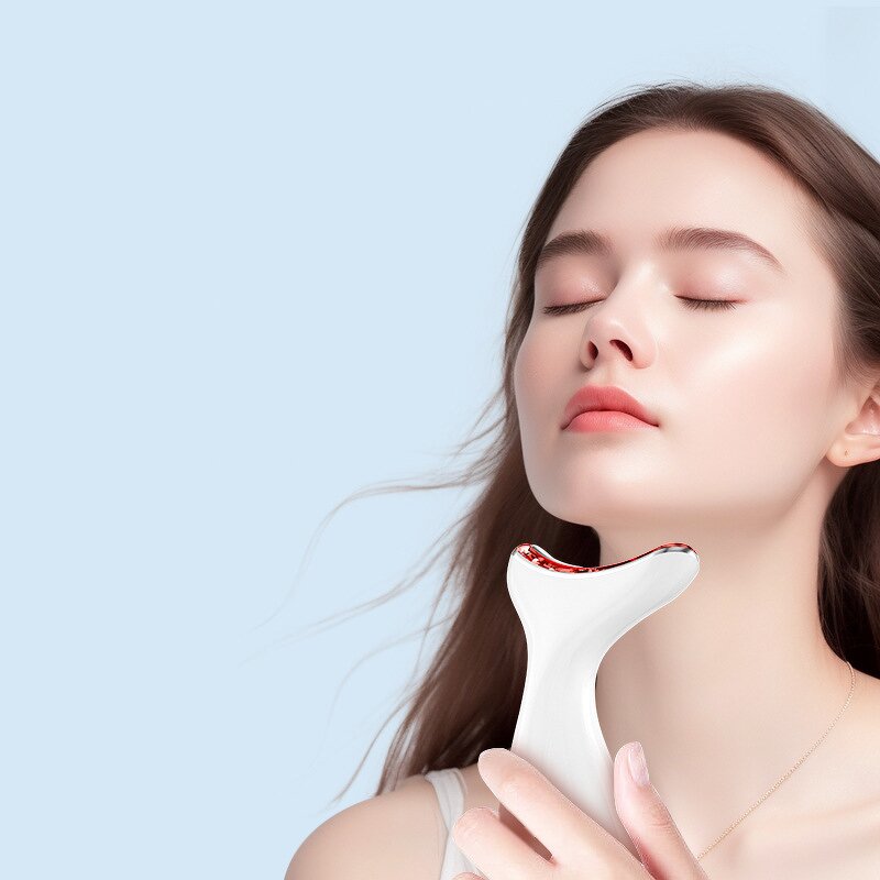 Neck Massager Manufacturer - OEM ODM Home Use 7-Color Light Wrinkle Remover Vibration Microcurrent