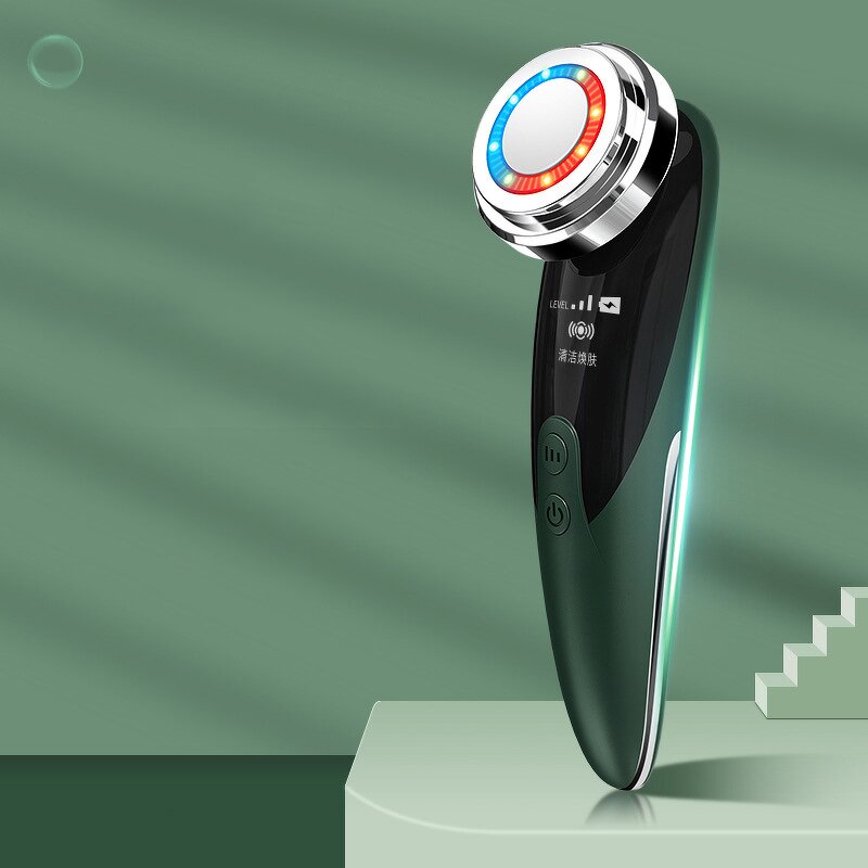 Beauty Massager Manufacturer - OEM ODM Red & Blue Light Therapy Facial Cleansing Extraction Ultrasonic