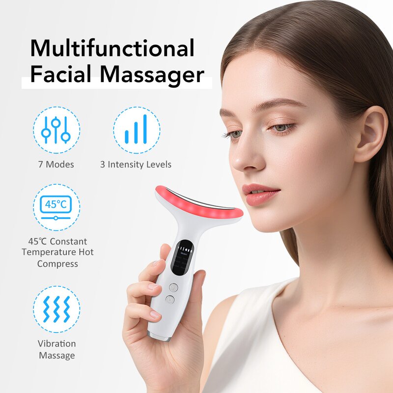 Facial Massager Manufacturer - Wholesale 7 Color Lifting Firming Reducing Nasolabial Folds EMS Vibration