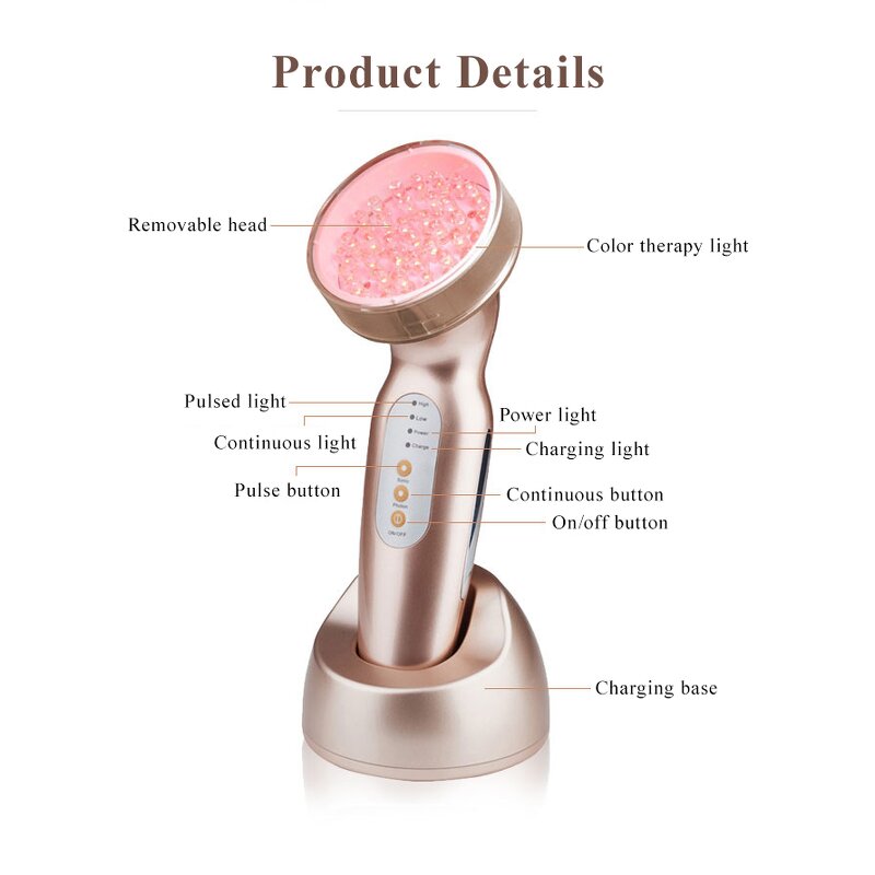 PDT Device Manufacturer - Home Use Red Blue Photon Skin Rejuvenation Spectrometer for Acne Removal