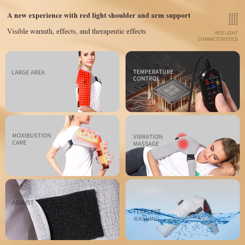 Red Light Therapy Device Manufacturer - Hot Compress Electric Heating Moxibustion for Hands Feet LED Pain Relief