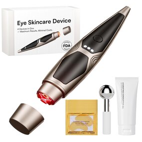 Eye Massager Manufacturer - OEM ODM 4-in-1 Red Light Therapy Heating Vibration for Reduce Puffiness Dark Circles