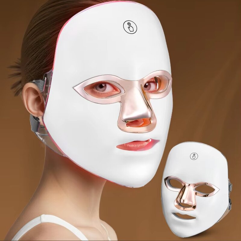 LED Facial Mask Manufacturer - Custom Red Infrared 7 Color Anti-Aging Skin Tightening Wrinkles