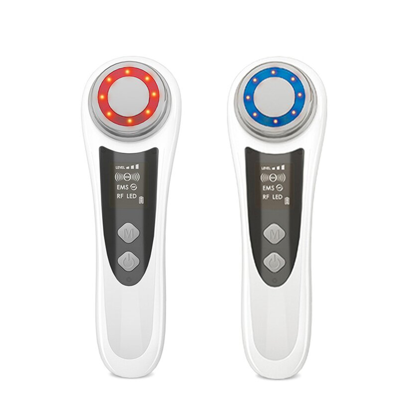 Face Massager Manufacturer - Home Use LED Red Blue Light Hot Compress EMS Anti-Wrinkle Skin Rejuvenation