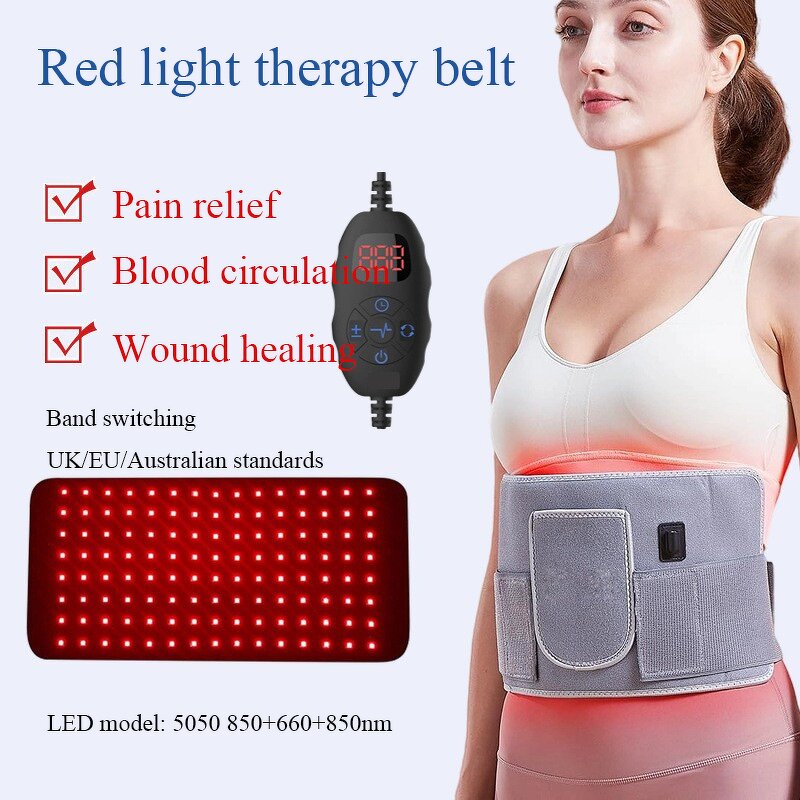 Red Light Therapy Pads Manufacturer - LED 660&850nm Wearable Wrap for Back Shoulder Waist Pain Relief
