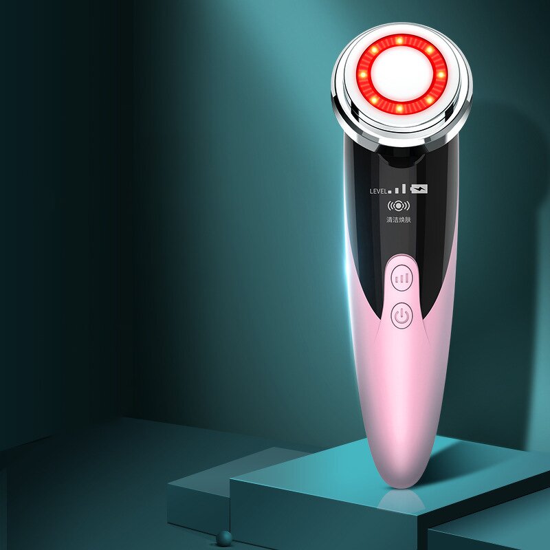 Beauty Massager Manufacturer - OEM ODM Red & Blue Light Therapy Facial Cleansing Extraction Ultrasonic
