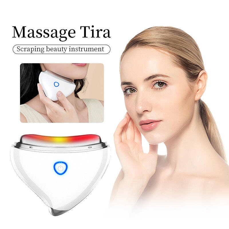 Gua Sha Device Manufacturer - New Microcurrent Heating Vibration Bio-Electric Glow Therapy Face Neck Lifting